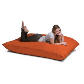 Jaxx 5.5 ft Pillow Saxx Bean Bag Pillow, Mandarin