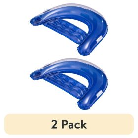 (2 pack) Inflatable Comfort Chair Lounge Pool Float, Blue ,Age 14 & up, Unisex