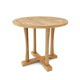 Bahama 35″ Round Bistro Table w/ Curve Legs