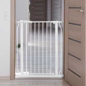 Only Supports Self Pickup  Infant And Pet Safety Gate, Child Barrier For Doorways, Stairs, And Hallways, 29.1-Inch To 33.8-Inch Openings, 30-Inch (Option: White1)