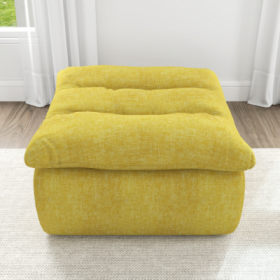 Lazy Floor Sofa,Modern Armless And Backless Sofa Chair,Comfy Accent Bean Bag Couch,suitable For Living Room Bedroom Office (Color: Yellow)
