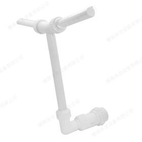 Waterfall Swimming Pool Fountain Fish Pond Waterfall Fountain Adjustable Pool Decoration Cooling Spray For Yard (Color: double head, Ships From: China)