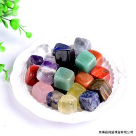 Natural Crystal Cube Rough Polishing Aromatherapy Stone Diffuser Stone White Crystal Rough Decorative Pendulum (Option: Pink crystal)